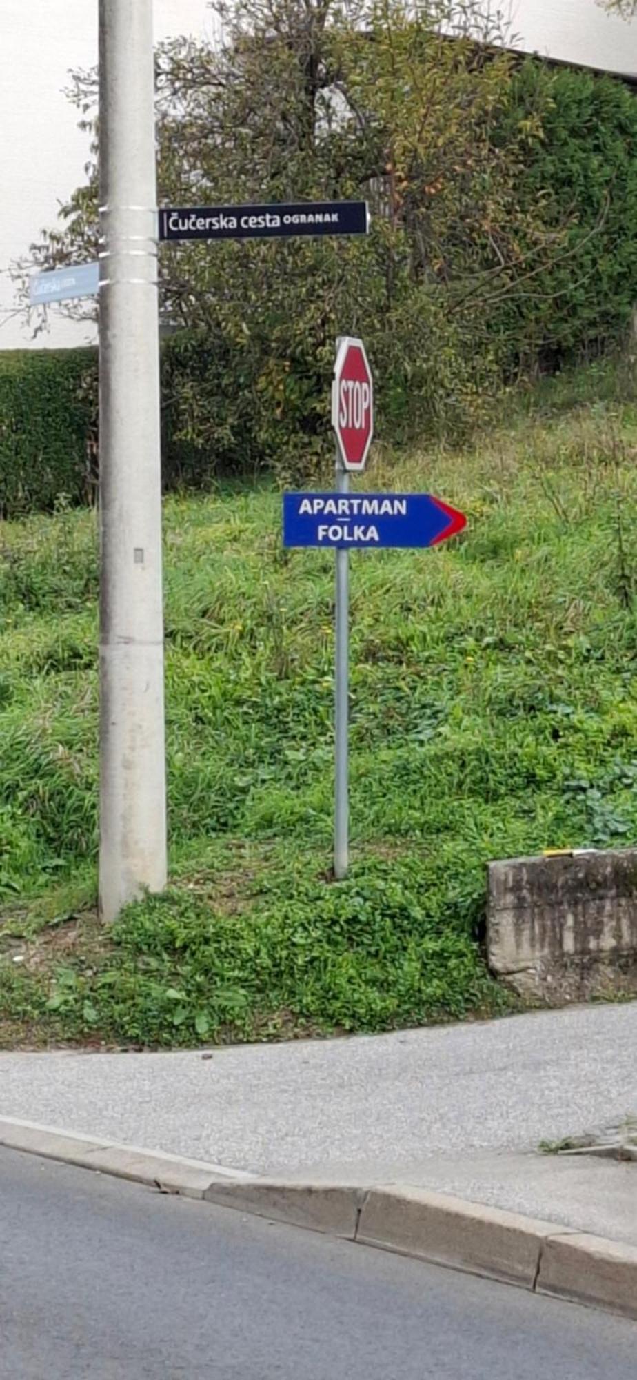 Apartman Folka Free Parking Ζάγκρεμπ Εξωτερικό φωτογραφία